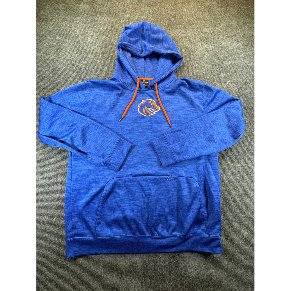Colosseum Boise State Broncos Mens XL Blue Space Dye Hoodie Pullover Logo